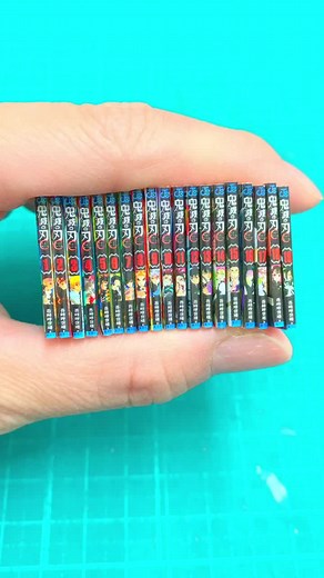 鬼滅の刃📚#ミニチュア #豆本 #ゆりあメイド #ハンドメイド #handmade #鬼滅の刃 #ミニチュア小物 #鬼滅の刃単行本