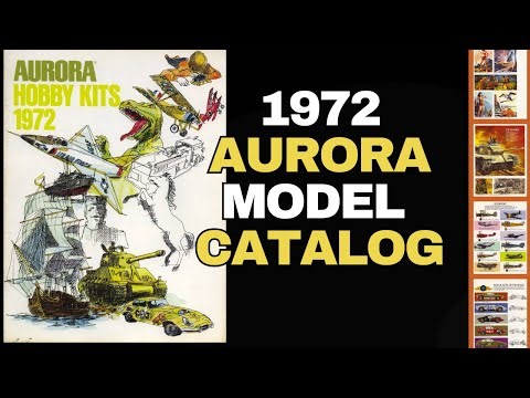AURORA 1972 Model Catalog — Classic Kits & Vintage Box Art