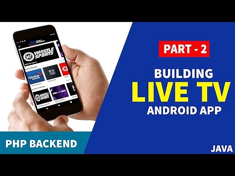 Building Live TV Streaming App with PHP Backend |Part - 2| Custom Toolbar and Adding Libraries