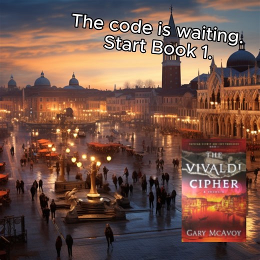 He guards the Vatican’s secrets. They profit from them. When Father Michael Dominic uncovers a cipher hidden in a forgotten Vivaldi composition, he, Hana Sinclair, and music cryptologist Livia Gallo are pulled into a 300-year conspiracy, where forged masterpieces, Mafia hitmen, and a very real body count stack up fast. #KU #bookish #booktok #bookgram #bookstore | Gary McAvoy