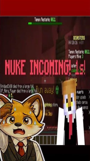 Mapa🗺️ + Furro🦊 + Nuke💥 = 😱 #minecraft #shorts