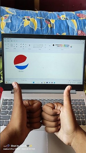 How To Draw Pepsi LOGO in MS PAINT easy #drawing #logo #logomaking