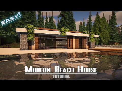 Minecraft: Modern Beach House | EASY! Tutorial