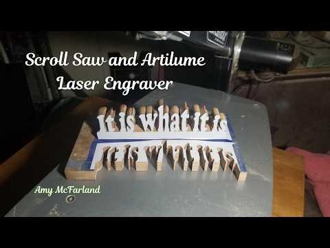 Combining Scroll Work With Laser Engraving with the Artilume Laser Engraver