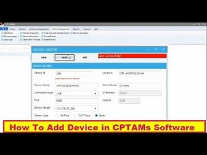 How To Connect CP VTA-T2128C TO CPTAMs CP PLUS Biomatric Software