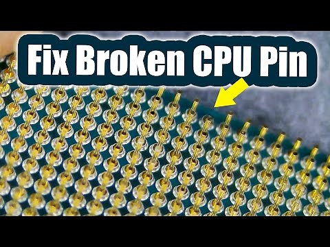 How to fix a broken pin on a CPU - Ryzen 5900x