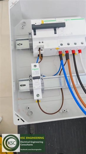 ⚡ Three-Phase Distribution Board Upgrade ⚡ Short clip showing a three-phase distribution board upgrade powered up under workshop test conditions prior to installation. 🔧 Key features included: ✅ Schneider Electric Surge Protection Device (SPD) ✅ Tele Haase Over / Under Voltage Relay (OUVR) with delay timer function ✅ Voltage Panel Meters for real-time three-phase voltage indication ✅ Schneider Electric Auto-reset device with Type A-SI 30 mA RCD for improved safety and supply continuity Designed