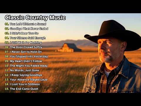 A Quiet Goodbye That Stayed 💔 – Sad Classic Country Oldies Playlist (Timeless Memory Songs)