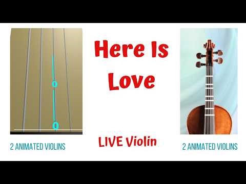 HERE IS LOVE ✨ — LIVE Violin Tutorial | Animated Violins (TAB & FINGERBOARD) | Matt Redman Chorus
