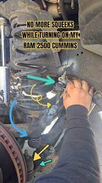 Temporary Solution for ball joint squeaks on my Ram 2500 6.7L CUMMINS DIESEL #shorts #ram2500 #ram