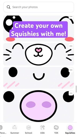 Make Your Own Squishy Character in FREE Canva! 🐱🍕✨