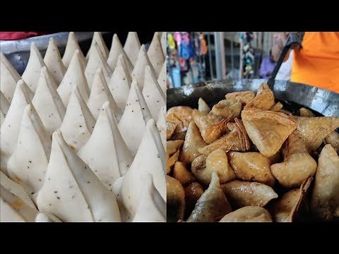 HUGE SAMOSA MAKING | Crispy Crunchy Samosas | Indian Street Food