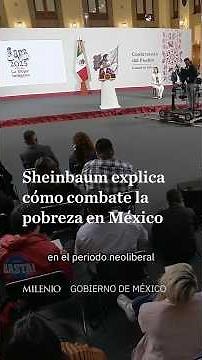 Sheinbaum discusses how her anti-poverty strategies differ from those of neoliberalism.