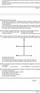 An induced current is produced when a magnet is moved into a coil. The magnitud current does not depend on :