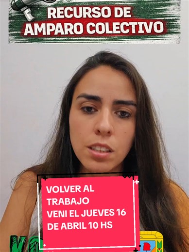 Si sos de VOLVER AL TRABAJO, VENÍ! SUMATE A defender tus derechos, Presentamos RECURSO DE AMPARO COLECTIVO contra las 900mil bajas del programa. Te esperamos el Jueves 16 de Abril 10 hs en Zuviria 938. Difundí! #volveraltrabajo #difundir #pj #kolina #salta