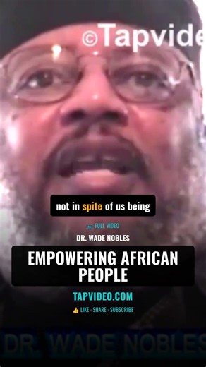 "African being became the antithesis of whiteness, which by definition is the good." — Dr. Wade Nobl