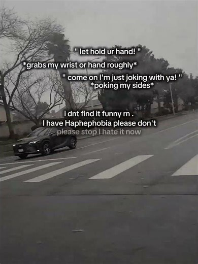 Expect for close ppl. #Haphephobia