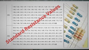 Standard Resistor Series Values-E3, E6, E12, E24, E48 & E96