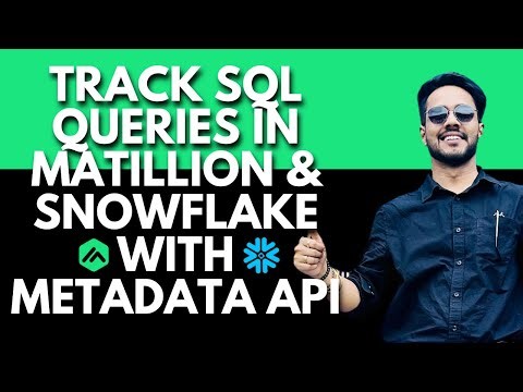 MATILLION SQL LOGGING USING API | AUDIT PROJECT | ETL | MATILLION | SNOWFLAKE | LIVE |