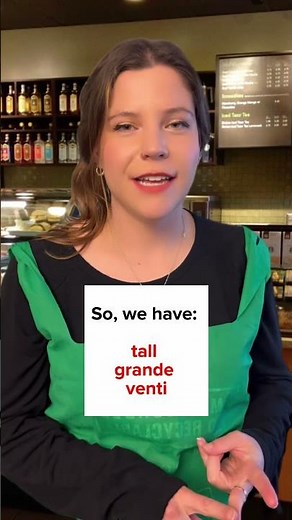 Starbucks coffee sizes and names ☕️