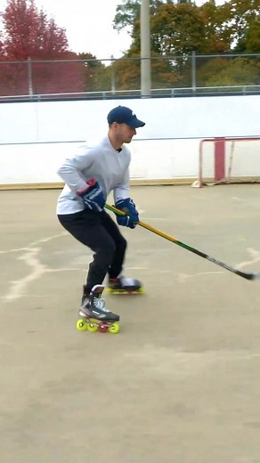 Inline Hockey Stop. Watch this full practice plan video today at iTrainHockey.com #hockey