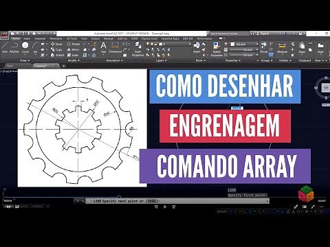 CAD Como desenhar engrenagem - comando array