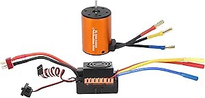 RC Motor ESC Combo, 3650 4300KV Brushless Motor 60A ESC Electronic Speed Controller Set for 1/10 RC Car Model