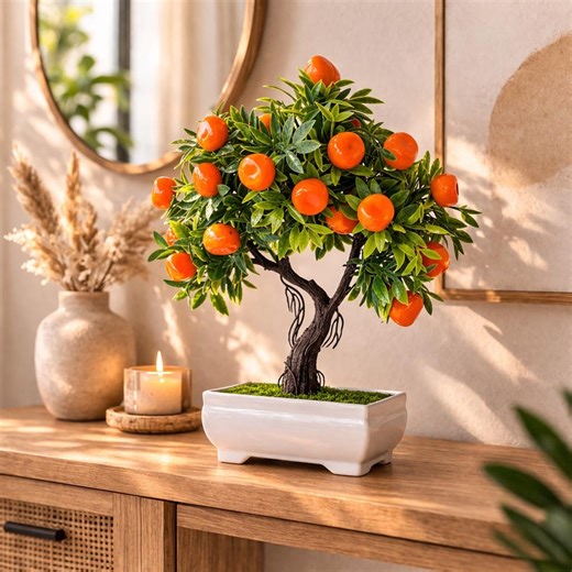 Artificial Orange Bonsai Tree Decor – Fake Fruit Bonsai Plant, Mini Orange Tree in Ceramic Pot, Indoor Desk Plant, Zen Home Decor Gift - Etsy