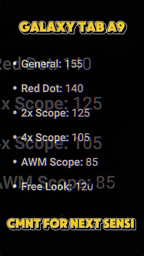 Samsung Galaxy Tab A9 Free Fire Headshot Sensitivity 🔥 100% Working Settings | One Tap Headshot