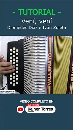 Aprende a tocar "Veví, vení" en Acordeón