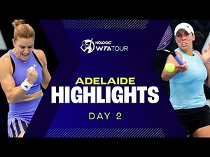 Day 2 in Adelaide featuring Jabeur, Ostapenko and Sakkari in action | WTA Match Highlights