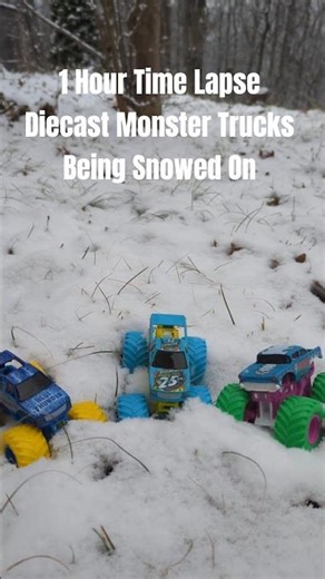 Time Lapse Snowy Monster Trucks
