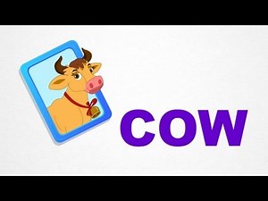 Cow - Animals - Pre School - Learn Spelling Videos For Kids