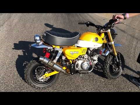 2019 Honda Monkey with Yoshimura GP Magnum full system track tested