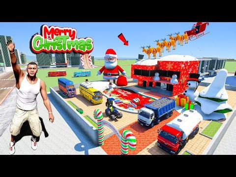 Franklin and Shinchan Celebrate Christmas with Santa Claus in Indian Bike Driving 3D