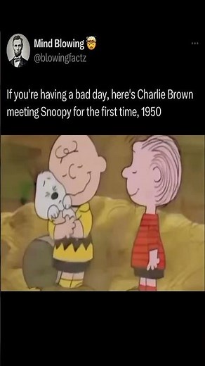 Charlie Brown Meets Snoopy - Heartwarming First Encounter! 🐶