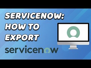 How To Export In Servicenow (EASY!)