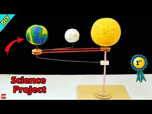 Earth & Moon Rotation Model | Science Exhibition Project Working Model | Solar Planet System