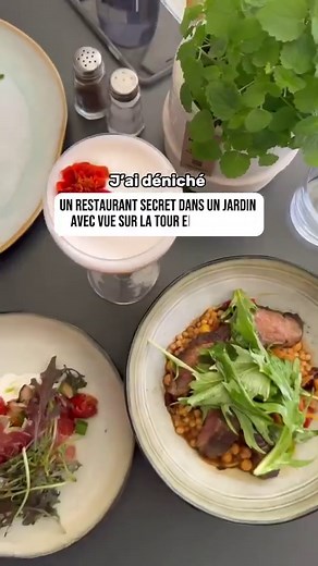 84K views · 658 reactions | Restaurant secret dans un jardin avec vue...