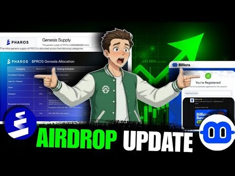 Pharos Testnet Airdrop New Update | Billions Network Airdrop Registration | Pharos Network Listing