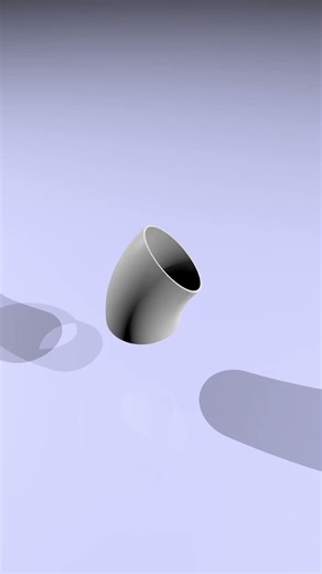 Coude 45° en Rotation – Animation 3D Mécanique