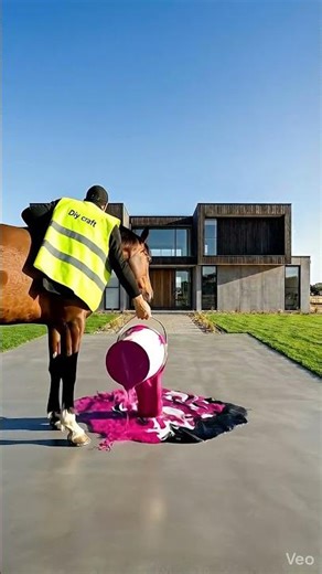 Horse Marble Paint Technique Goes Viral #satisfying #art #diy