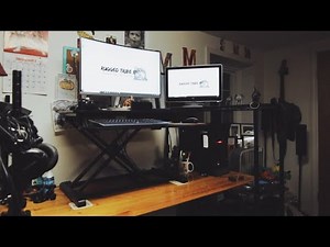 Vivo Adjustable Height Workstation Desk (Desk-V000K)| [ THIS NOT A REVIEW ] | My New Desk Setup 2019