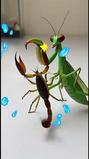 Mantis vs Scorpion: Kung Fu Fight! 🥋🦂 #Shorts #Viral #Battle. #action