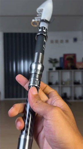 Aquapro telescopic surf fishing rod, up to 3 meters long, carbon material.
