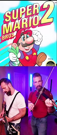 Super Mario 2 Theme Played on Twin Fiddles