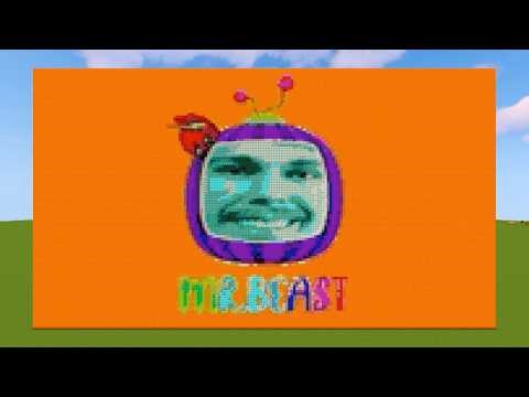 Mr Beast Melon | Minecraft Pixel Art Build | Orange Chorded Effects