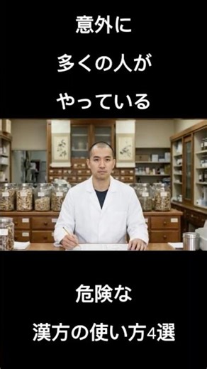 意外に多くの人がやっている危険な漢方の使い方4選 #健康 #体質改善 #東洋医学 ＃30代 ＃40代