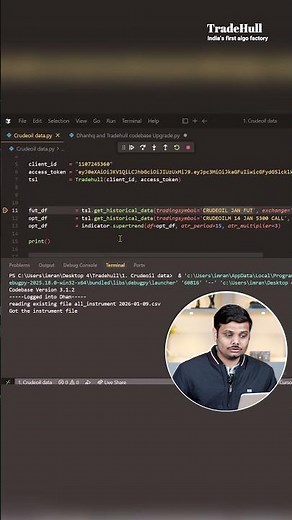 How to Get CRUDEOIL Candle Data Using Dhan API | MCX Futures Data in Python