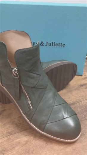 Django & Juliette Omeah 😍 This low wedge boot has an attractive lattice leather finish, two functional zippers and a buttery soft leather lining. Now available @ https://traxxfootwear.getpayd.com/catalog/14996835/django-juliette-womens-omeah | Traxx Footwear